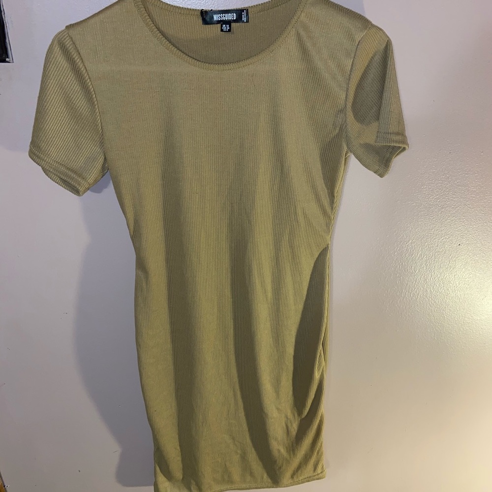Khaki Mini Dress